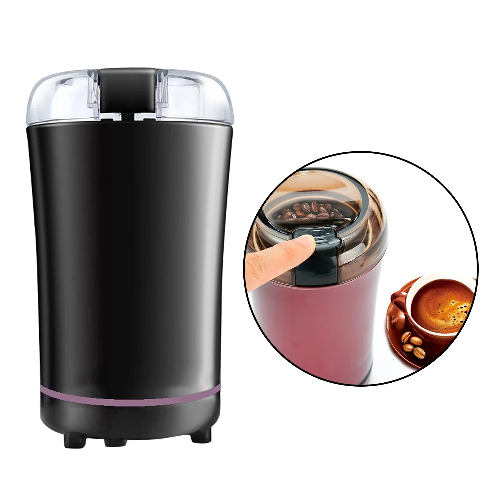 Electric Coffee Grinder Coffee Bean Grinder Safe Blades for Coffee Beans Spices,Herbs,Nuts,Grains Electric Coffee Grinder Coffee Bean Grinder Safe Blades for Coffee Beans Spices,Herbs,Nuts,Grains