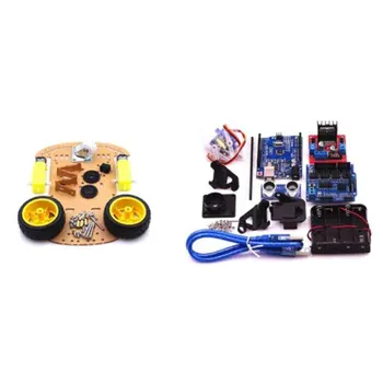 New Avoidance tracking Motor Smart Robot Car Chassis Kit Speed Encoder Battery Box 2WD Ultrasonic module For Arduino kit
New Avoidance tracking Motor Smart Robot Car Chassis Kit Speed Encoder Battery Box 2WD Ultrasonic module For Arduino kit