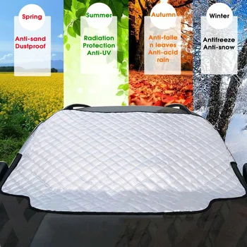 Auzan Silver Automobile Front Windshield Frost Shield Car Windshield Snow Cover for 4 Seasons for Most Five-seater Models
Auzan Silver Automobile Front Windshield Frost Shield Car Windshield Snow Cover for 4 Seasons for Most Five-seater Models