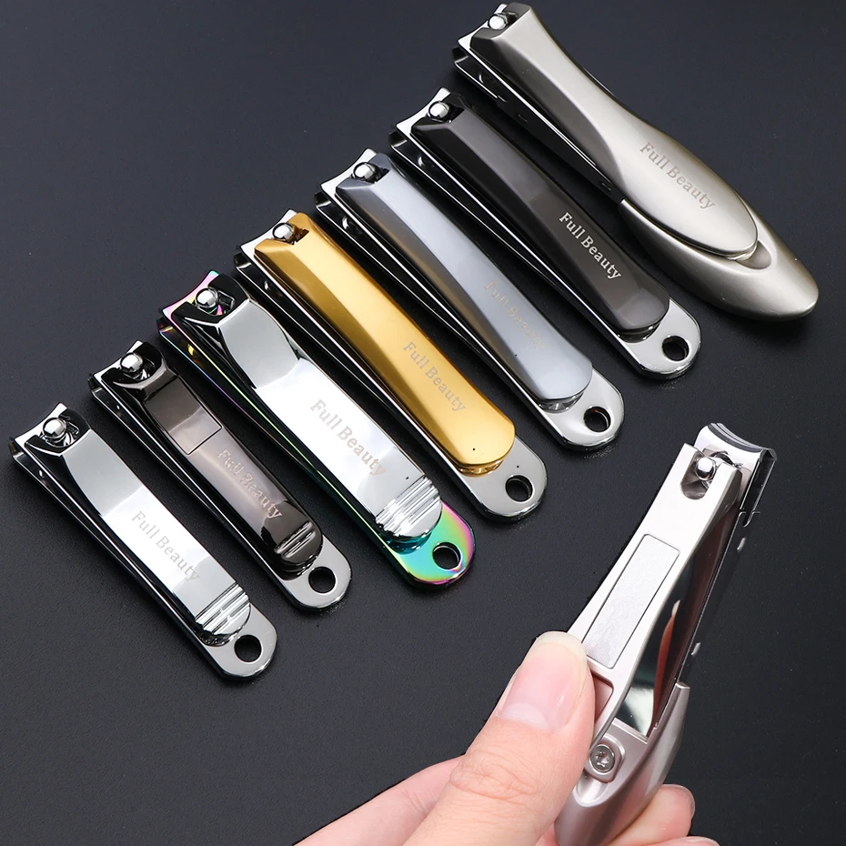 Gold Brown Nail Clippers Stainless Steel Forceps Skin remover machine Cuticle Professional Toe Fingernail Cutter BE1557 | Красота и