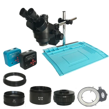 New 1080P 38MP HDMI Digital USB microscopio camera 3.5X-90X Trinocular simul-focal Stereo microscope phone soldering repair kit
New 1080P 38MP HDMI Digital USB microscopio camera 3.5X-90X Trinocular simul-focal Stereo microscope phone soldering repair kit