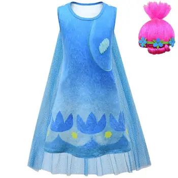 Birthday party Children wig trolls Dress toy Costumes Girls Summer dress Kids poppy lace Dresses Princess Dress Vaiana Vestido
Birthday party Children wig trolls Dress toy Costumes Girls Summer dress Kids poppy lace Dresses Princess Dress Vaiana Vestido