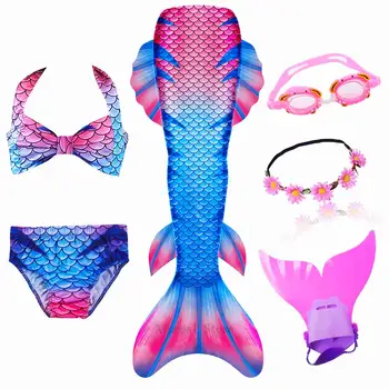 Girls Halloween Costumes Mermaid Tail for Swimming Cosplay Swimsuit Kids Tail Mermaid Swimmable Swimwear With Monofin
Girls Halloween Costumes Mermaid Tail for Swimming Cosplay Swimsuit Kids Tail Mermaid Swimmable Swimwear With Monofin