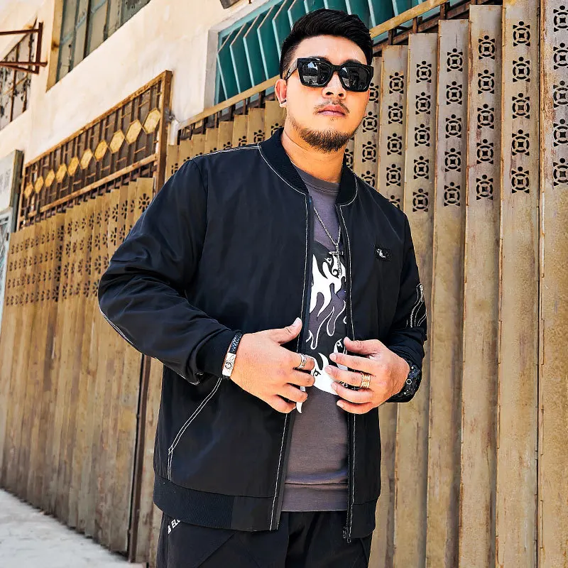 Jin Woo Popular Brand Large Size Men'S Wear New Style Autumn And Winter Baseball Collar Coat Jacket Lard-bucket Fat People Fat S
Jin Woo Popular Brand Large Size Men'S Wear New Style Autumn And Winter Baseball Collar Coat Jacket Lard-bucket Fat People Fat S