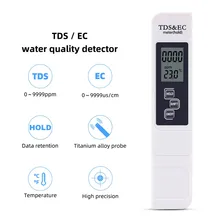 Digital LCD Display EC Meter Temperature Test Pen 3 In 1 Water Quality Measurement Pen Conductivity Monitor Liquid Quality Tools
Digital LCD Display EC Meter Temperature Test Pen 3 In 1 Water Quality Measurement Pen Conductivity Monitor Liquid Quality Tools