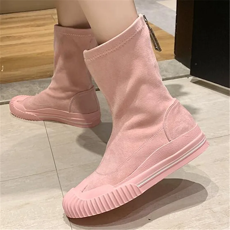 Women Colour Ankle Boots Stretch Fabric Socks Platform Booties Ladies Fashion Sweet Martin Boots Footwear Zapatos De Mujer Botas
Women Colour Ankle Boots Stretch Fabric Socks Platform Booties Ladies Fashion Sweet Martin Boots Footwear Zapatos De Mujer Botas
