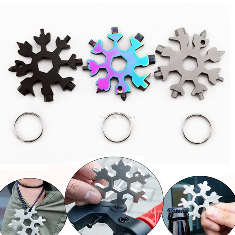 18-in-1 NEW Card Type Snowflake multifunction tool combination Portable Snowflake Tool With key ring Allen wrench Home car tools
18-in-1 NEW Card Type Snowflake multifunction tool combination Portable Snowflake Tool With key ring Allen wrench Home car tools