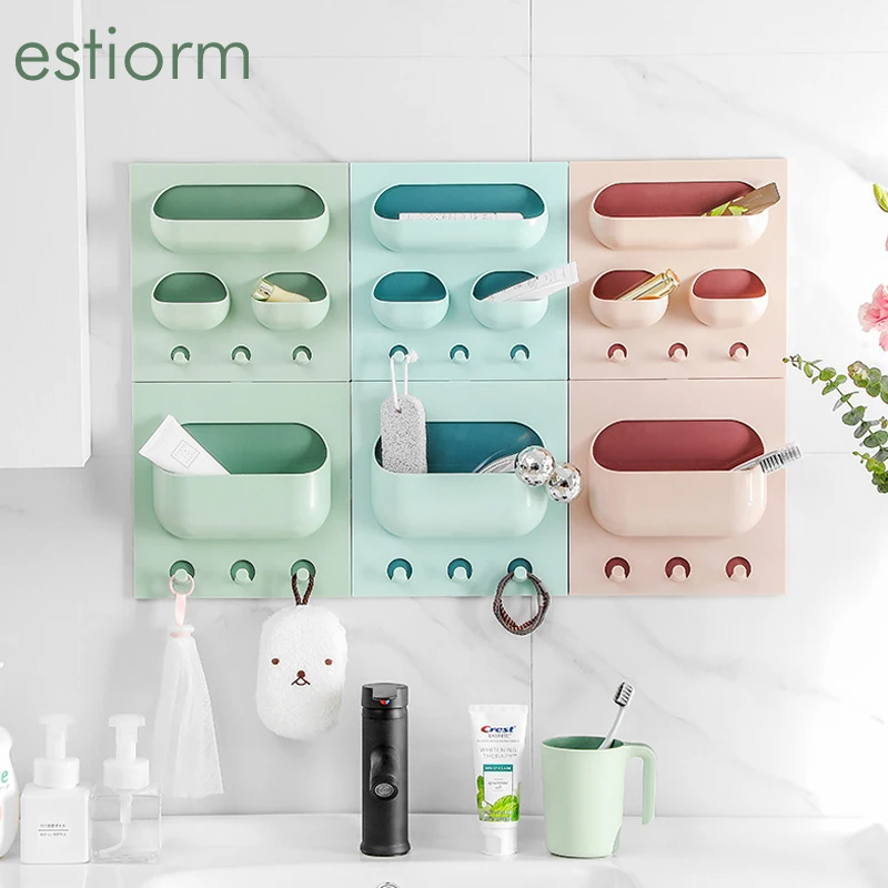 Multi-Function Wall Rack with hook Kitchen Bathroom Storage Rack shelf Sundries Makeup Jewellery cosmetic storage box organzier
Multi-Function Wall Rack with hook Kitchen Bathroom Storage Rack shelf Sundries Makeup Jewellery cosmetic storage box organzier
