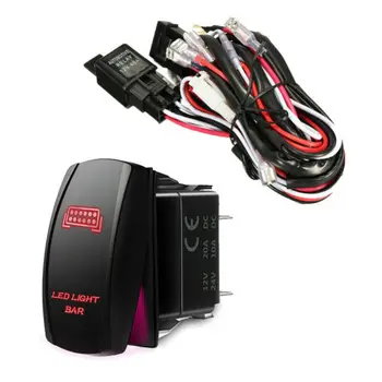 Wiring Harness Kit Red LED Work Light Bar Fog Driving Light Toggle 5 Pin Rock Switch 12V Relays Wiring Harness Set
Wiring Harness Kit Red LED Work Light Bar Fog Driving Light Toggle 5 Pin Rock Switch 12V Relays Wiring Harness Set
