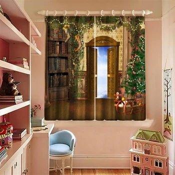 DIY Printed Blackout Curtains Exquisite Christmas Tree Pattern Bedroom Short Curtains Thickened Fabric Kitchen Curtains Decor 
DIY Printed Blackout Curtains Exquisite Christmas Tree Pattern Bedroom Short Curtains Thickened Fabric Kitchen Curtains Decor