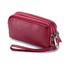 Women's Wallet Genuine Leather Large Capacity Coin Purses Female Three Zippers Lychee Pattern Keychain Card Holder Clutch Bag
Women's Wallet Genuine Leather Large Capacity Coin Purses Female Three Zippers Lychee Pattern Keychain Card Holder Clutch Bag