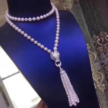 D119 Fine Jewelry Natural Fresh Water White Peals Sweaters Chain 9-10mm Necklaces for Women Fine Pearls Necklaces
D119 Fine Jewelry Natural Fresh Water White Peals Sweaters Chain 9-10mm Necklaces for Women Fine Pearls Necklaces