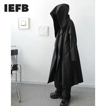 IEFB /men's wear autumn Winter New niche dark Gothic hooded wizard trench coat loose bandage waist big size windbreaker 9Y4022
IEFB /men's wear autumn Winter New niche dark Gothic hooded wizard trench coat loose bandage waist big size windbreaker 9Y4022