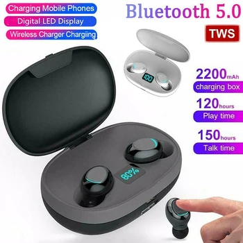 5.0Bluetooth Wireless Earphone TWS Wireless Bluetooth LED Display With 2200mAh Power Bank With USB port For IPhone Android Phone
5.0Bluetooth Wireless Earphone TWS Wireless Bluetooth LED Display With 2200mAh Power Bank With USB port For IPhone Android Phone