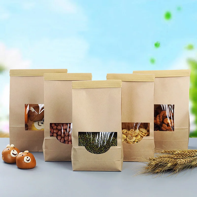 50pcs Brown Kraft Paper Gift Candy Bags with Window Zip Lock Wedding Packaging Bag Recyclable Party Wedding Supplies
50pcs Brown Kraft Paper Gift Candy Bags with Window Zip Lock Wedding Packaging Bag Recyclable Party Wedding Supplies