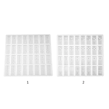 DIY Crystal Epoxy Resin Game Toy Mold Dominoes Jewelry Casting Silicone Mould B36D 
DIY Crystal Epoxy Resin Game Toy Mold Dominoes Jewelry Casting Silicone Mould B36D