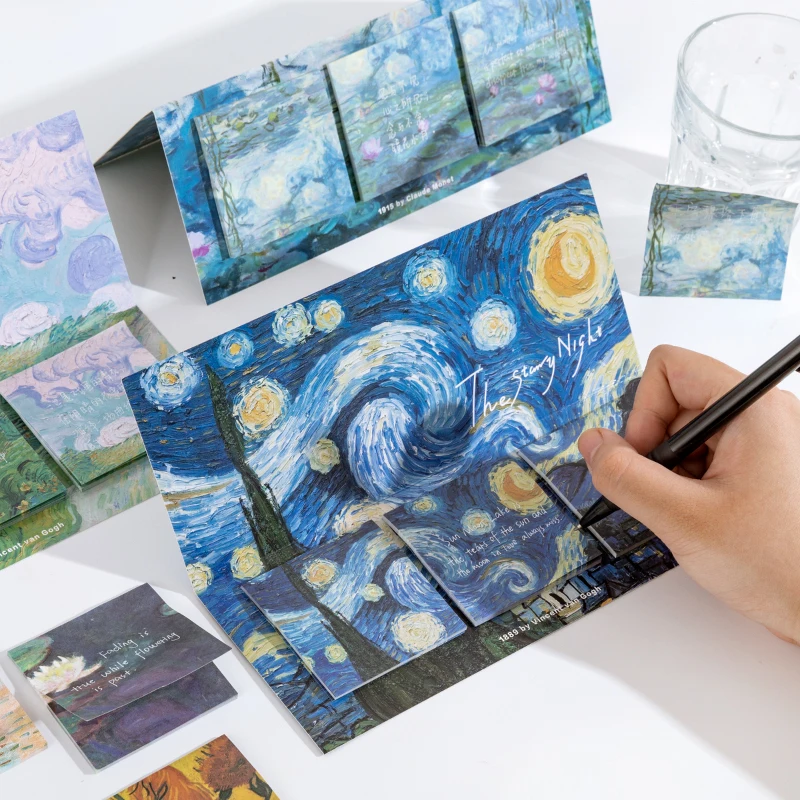 ins Style, Van Gogh artist notes, creative Art gallery memo, Write Down Points Artsy Style Memo Pads,back to school Diary
ins Style, Van Gogh artist notes, creative Art gallery memo, Write Down Points Artsy Style Memo Pads,back to school Diary