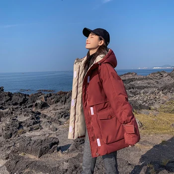 2019 Student Short Down Cotton-padded Bread Military Women Winter Jacket Women's Warm Colrio Jacket Feminino Coat With A Hood
2019 Student Short Down Cotton-padded Bread Military Women Winter Jacket Women's Warm Colrio Jacket Feminino Coat With A Hood