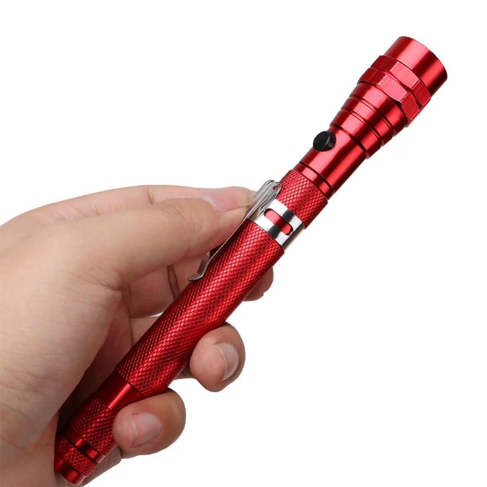 Flexible Magnet Flashlight Camping Fishing Telescopic 360 Degree Head 3 LED Outdoor Torch Magnetic Pick Up Tool Lamp Light
Flexible Magnet Flashlight Camping Fishing Telescopic 360 Degree Head 3 LED Outdoor Torch Magnetic Pick Up Tool Lamp Light