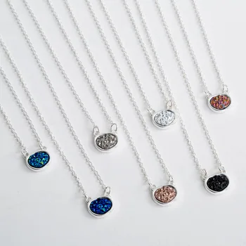 New Boho Multi-layer Resin Stone Pendant Necklace Women Druzy Drusy Gold Color Chain pearl pendants Necklace for Women Jewelry 
New Boho Multi-layer Resin Stone Pendant Necklace Women Druzy Drusy Gold Color Chain pearl pendants Necklace for Women Jewelry