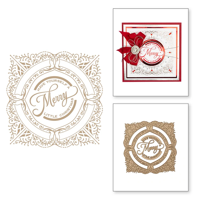 Merry Christmas Square Branch Pattern Greetings Wishes Words Hot Foil Plates for Scrapbooking DIY Paper Cards Craft New 2019
Merry Christmas Square Branch Pattern Greetings Wishes Words Hot Foil Plates for Scrapbooking DIY Paper Cards Craft New 2019