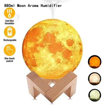 Ultrasonic Air Humidifier 880ml USB Humidifier 3D Moon LED Night Lamp Cool Mist Air Purifier For Home Car
Ultrasonic Air Humidifier 880ml USB Humidifier 3D Moon LED Night Lamp Cool Mist Air Purifier For Home Car