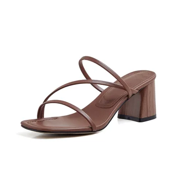 Genuine Leather Sandals For Women peep toe Slip-On Fashion Newest High Heels Pumps 2020 Summer Wedding Shoes Woman casual
Genuine Leather Sandals For Women peep toe Slip-On Fashion Newest High Heels Pumps 2020 Summer Wedding Shoes Woman casual