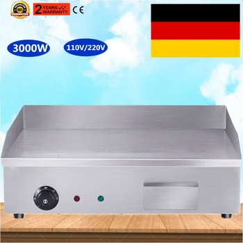 Commercial All Flat Pan 3KW Electric Griddle Grill Teppanyaki Griddle Grill Hand Cake Baking Bachine Temperature Control
Commercial All Flat Pan 3KW Electric Griddle Grill Teppanyaki Griddle Grill Hand Cake Baking Bachine Temperature Control