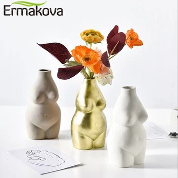 ERMAKOVA Ceramic Human Body Figurine Abstract Vase Nordic Creative Female Vase Home Living Room Office Porch Decoration
ERMAKOVA Ceramic Human Body Figurine Abstract Vase Nordic Creative Female Vase Home Living Room Office Porch Decoration