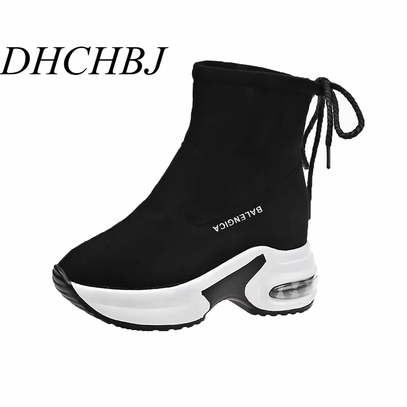Suede Spring Boots Women Platform Ankle Boots Casual Wedge Heels Creepers Woman Fashion Inner Incareased Autumn Sneakers 8 cm
Suede Spring Boots Women Platform Ankle Boots Casual Wedge Heels Creepers Woman Fashion Inner Incareased Autumn Sneakers 8 cm