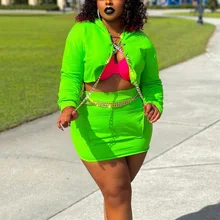 4XL 5XL Plus Size Skirt Sets Oversized Green Tops & Mini Skirts Solid Chain Fashion Elegant Sexy Night Club Outfits Sets Big Hot
4XL 5XL Plus Size Skirt Sets Oversized Green Tops & Mini Skirts Solid Chain Fashion Elegant Sexy Night Club Outfits Sets Big Hot