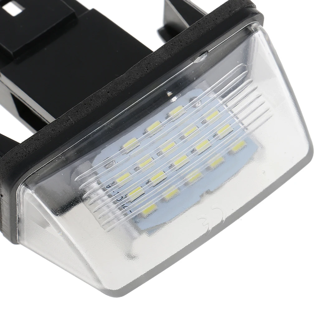 2 Pcs Replacement 18 SMD White LED License Plate Light For Citroen C3 C4 C5 C6 Saxo 2 Pcs Replacement 18 SMD White LED License Plate Light For Citroen C3 C4 C5 C6 Saxo