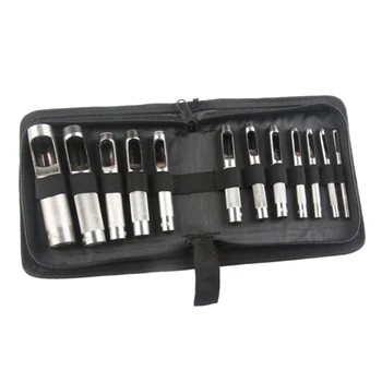 12 Pcs Multifunction 3-19mm Round Steel Leather Craft Hollow Hole Puncher Tool New
12 Pcs Multifunction 3-19mm Round Steel Leather Craft Hollow Hole Puncher Tool New