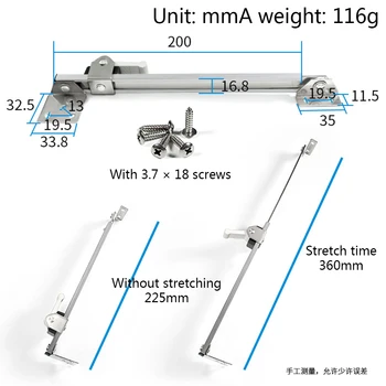 Accessories Restrictor Security Angle Controller Telescopic Window Support Stainless Steel Tools Gusset Fixed Stopper Wind Brace
Accessories Restrictor Security Angle Controller Telescopic Window Support Stainless Steel Tools Gusset Fixed Stopper Wind Brace