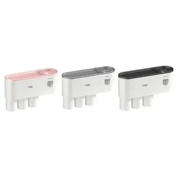 Creative Wall-mounted Toothbrush Rack Automatic Toothpaste Dispenser Holder With Squeezed Toothpaste Bathroom Accessories 
Creative Wall-mounted Toothbrush Rack Automatic Toothpaste Dispenser Holder With Squeezed Toothpaste Bathroom Accessories