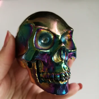 2019 Anniversary celebration Promotion price 368g Natural Plated Colorful Stone Skull Healing Crystals gift
2019 Anniversary celebration Promotion price 368g Natural Plated Colorful Stone Skull Healing Crystals gift