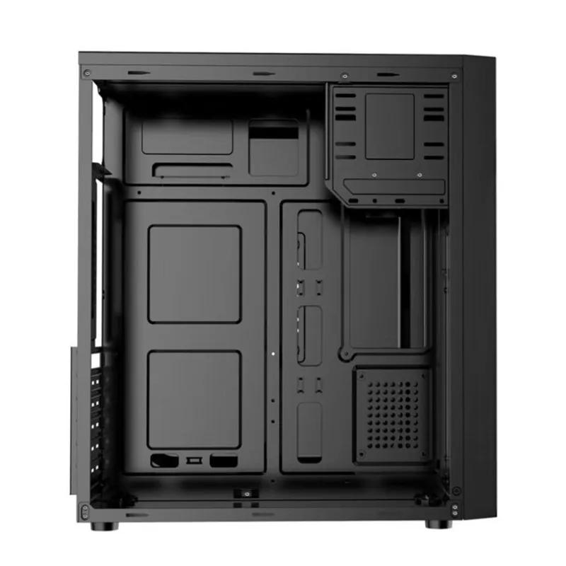 Mini Computer Case 0.45mm Steel Plat mATX ATX Gaming Tempered Computer Case HTPC Case for Household Office PC Mini Computer Case 0.45mm Steel Plat mATX ATX Gaming Tempered Computer Case HTPC Case for Household Office PC