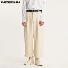 INCERUN Vintage Solid Color Men Pants 2021 Spring Leisure Corduroy Trousers Casual Zipper Loose Straight Bottoms Streetwear 5XL
INCERUN Vintage Solid Color Men Pants 2021 Spring Leisure Corduroy Trousers Casual Zipper Loose Straight Bottoms Streetwear 5XL