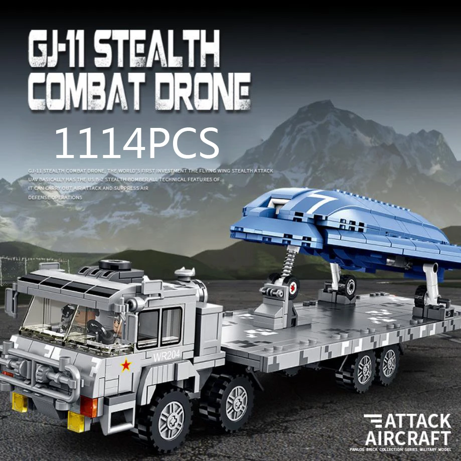 modern military china Sword stealth UAV vehicle truck building block with light ww2 army figures batisbricks bricks toys
modern military china Sword stealth UAV vehicle truck building block with light ww2 army figures batisbricks bricks toys