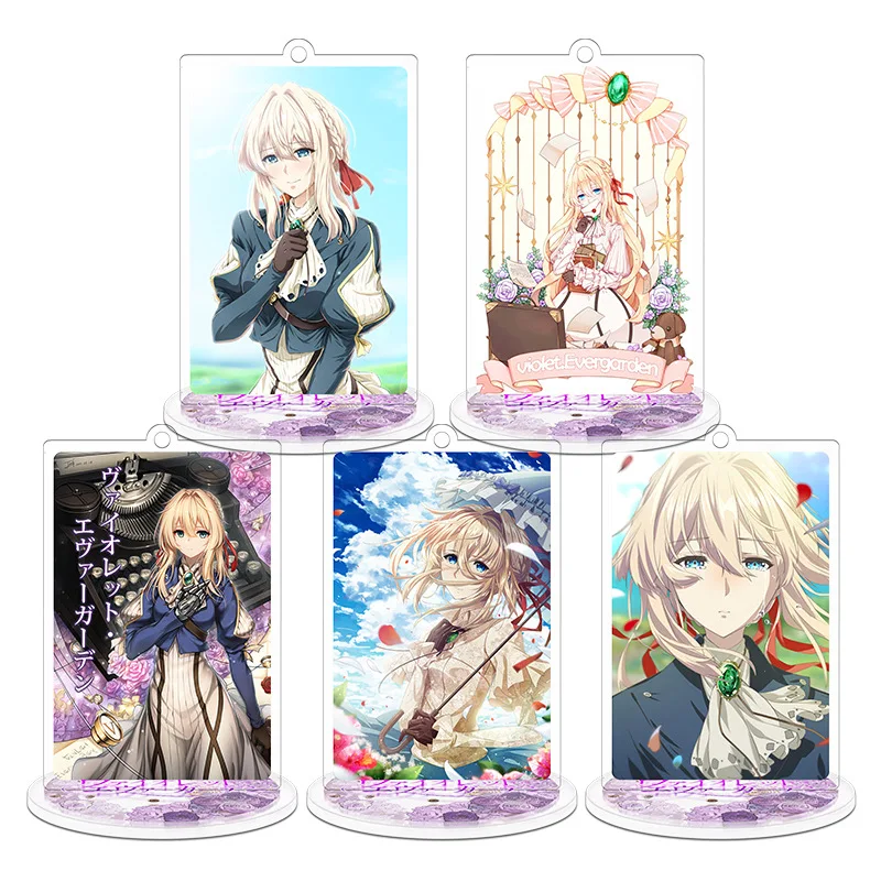 Height 9cm Violet Evergarden Anime Action Figure Toy Acrylic Keychain Decorative Ornaments
Height 9cm Violet Evergarden Anime Action Figure Toy Acrylic Keychain Decorative Ornaments