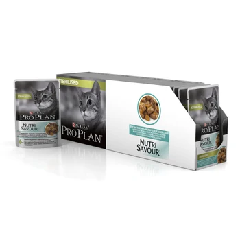Pro Plan Nutrisavour Sterilised пауч для стерилизованных кошек и котов (кусочки в желе), Cat food, for cats,24*0,085 кг
Pro Plan Nutrisavour Sterilised пауч для стерилизованных кошек и котов (кусочки в желе), Cat food, for cats,24*0,085 кг