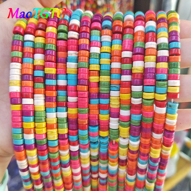 Colorful Flat Round Tophus Beads Jewelry Making Bracelet Necklace DIY Beads For Jewelry Making 3x6mm Accessories Wholesale
Colorful Flat Round Tophus Beads Jewelry Making Bracelet Necklace DIY Beads For Jewelry Making 3x6mm Accessories Wholesale