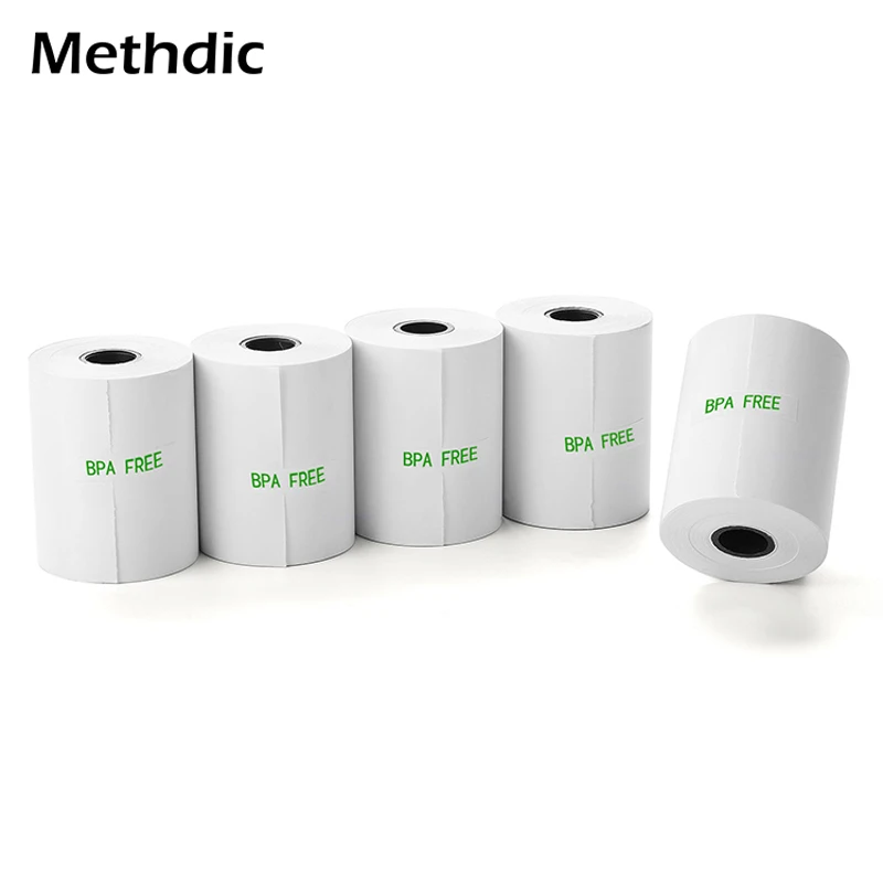 Methdic 5rolls/set 57x50mm Thermal Receipt Paper Rolls BPA/ BPS Free thermal paper
Methdic 5rolls/set 57x50mm Thermal Receipt Paper Rolls BPA/ BPS Free thermal paper