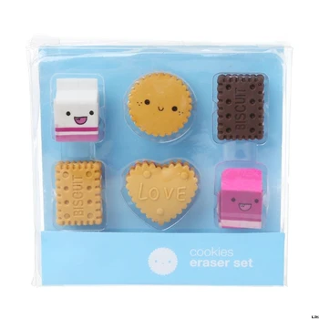 6pcs/set Kawaii Biscuit Milk Rubber Pencil Eraser Kids Student School Stationery
6pcs/set Kawaii Biscuit Milk Rubber Pencil Eraser Kids Student School Stationery