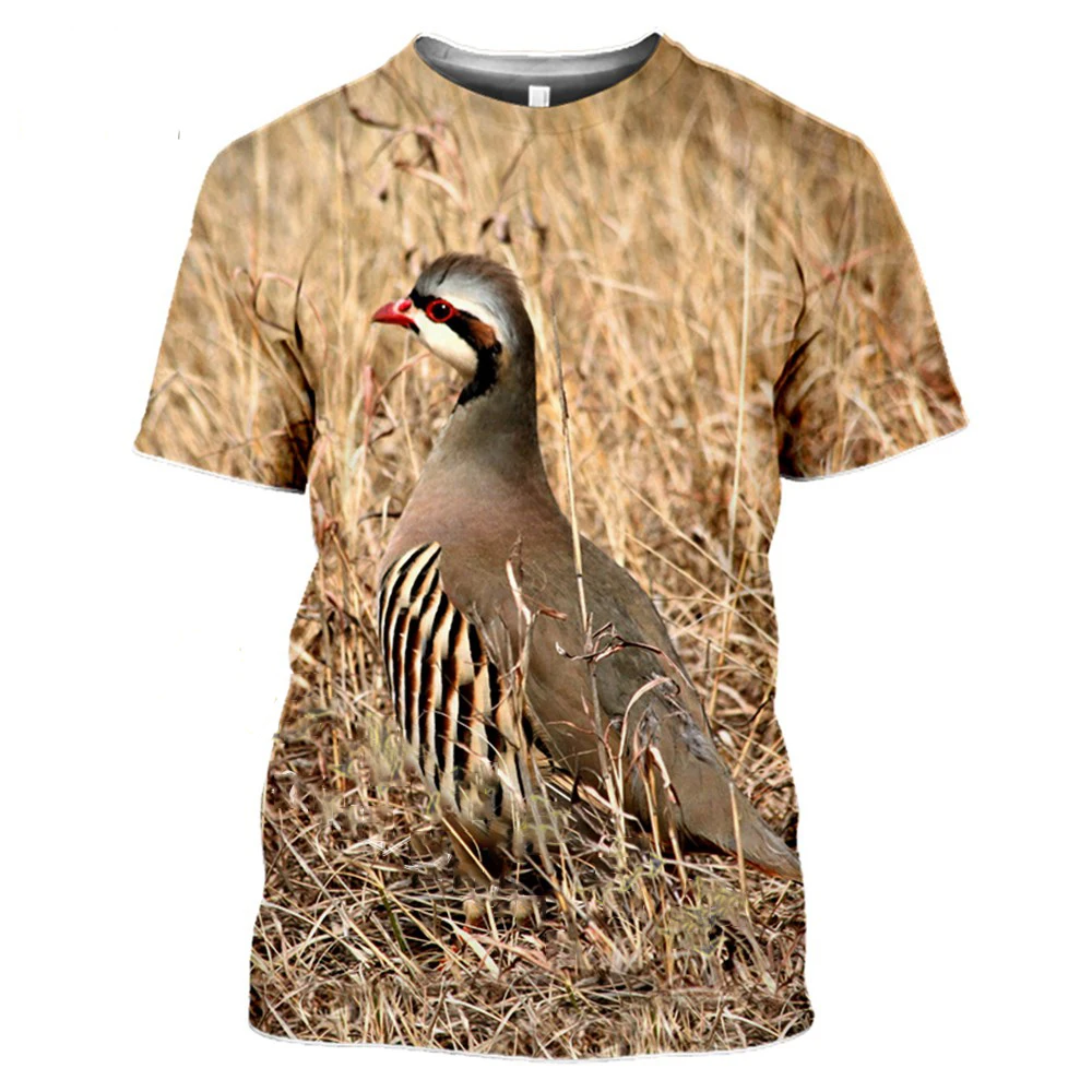 3D Print Harajuku T-Shirt Summer Animal Hunting Partridge Bird Fashion Casual Men's tshirt Chukar Short sleeve Streetwear Unise
3D Print Harajuku T-Shirt Summer Animal Hunting Partridge Bird Fashion Casual Men's tshirt Chukar Short sleeve Streetwear Unise