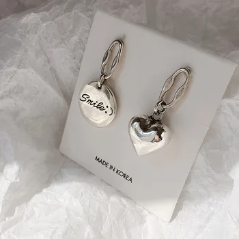 XIYANIKE 925 Sterling Silver Asymmetric Stud Earrings for Women Creative Elegant LOVE Heart Pendant Ear Jewelry Prevent Allergy
XIYANIKE 925 Sterling Silver Asymmetric Stud Earrings for Women Creative Elegant LOVE Heart Pendant Ear Jewelry Prevent Allergy