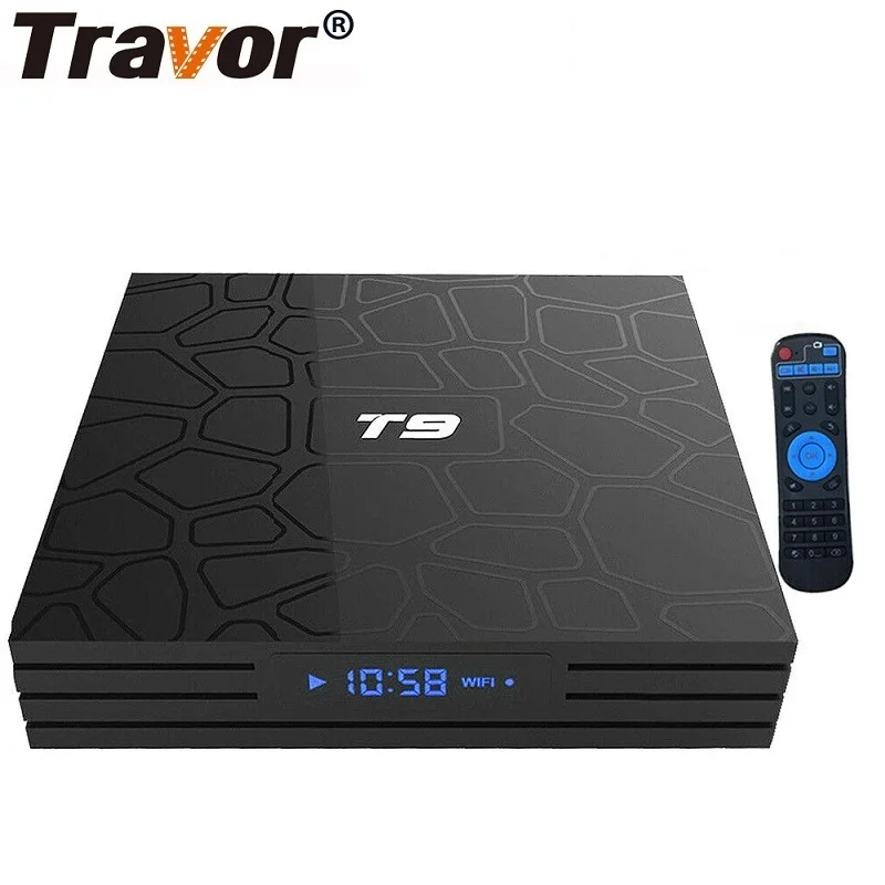 TRAVOR Smart TVbox 4GB RAM 32GB ROM Android 9.0 Rockchip RK3318 H.265 4K USB 3.0 1080P 4K YouTube Netflix Media Paly Set top box
TRAVOR Smart TVbox 4GB RAM 32GB ROM Android 9.0 Rockchip RK3318 H.265 4K USB 3.0 1080P 4K YouTube Netflix Media Paly Set top box