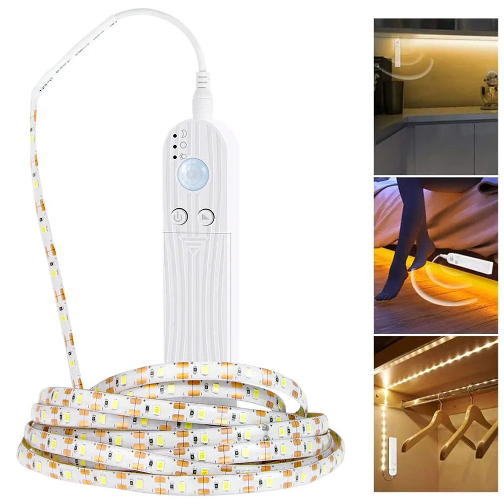 1/2/3m Induction LED Strip Adjustable Brightness USB/AAA Battery Power Human Body Intelligent Induction Waterproof Light Strip
1/2/3m Induction LED Strip Adjustable Brightness USB/AAA Battery Power Human Body Intelligent Induction Waterproof Light Strip