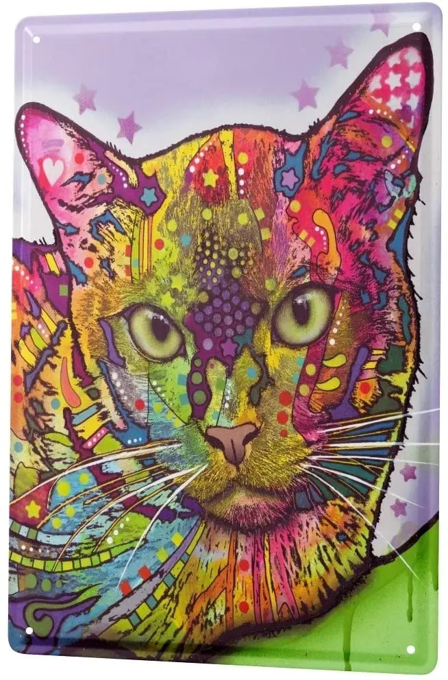 SINCE 2004 Tin Sign Metal Plate Decorative Sign Home Decor Plaques Cat Colorful cat
SINCE 2004 Tin Sign Metal Plate Decorative Sign Home Decor Plaques Cat Colorful cat