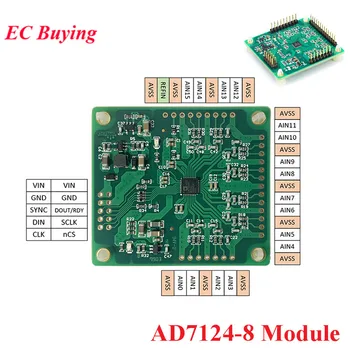 AD7124-8 24Bit Multichannel ADC Data Acquisition Module AD7124 DC 3.3V/5V RS232 Serial Port Remote Data Acquisition Module
AD7124-8 24Bit Multichannel ADC Data Acquisition Module AD7124 DC 3.3V/5V RS232 Serial Port Remote Data Acquisition Module